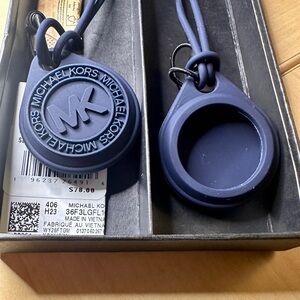 Michael Kors Apple Air Tag Holders, Navy Blue